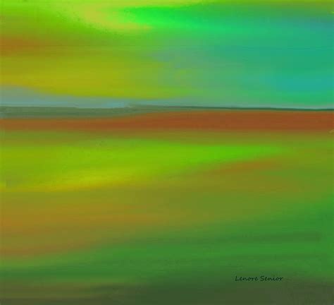 Red On The Horizon Painting By Lenore Senior Fine Art America