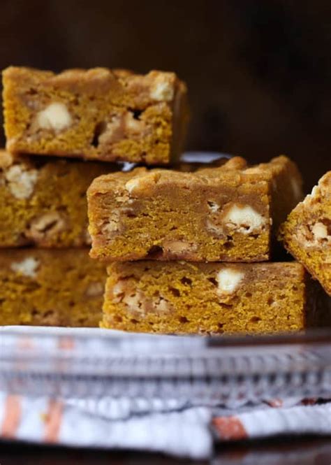 Easy Pumpkin Blondies Homemade Pumpkin Bars Recipe