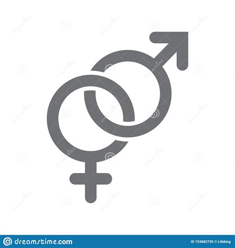 Vector Gender Symbols Male And Female Icon Stock Vector