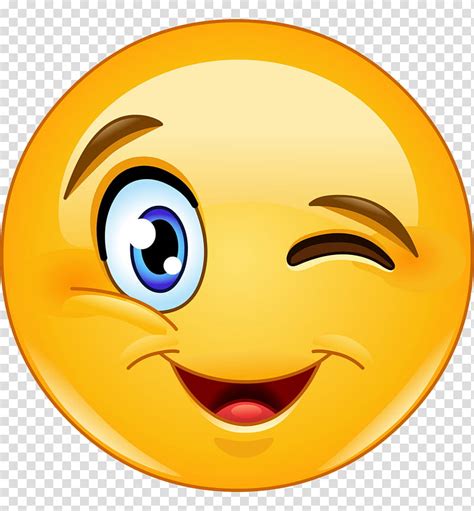 Happy Face Emoji Smiley Wink Emoticon Yellow Facial Expression