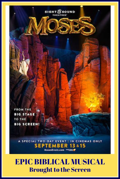 Moses The Musical Drama Coming To Theaters This September