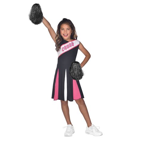 Cheerleader Girl Pink Costume Age 12 14 Years 1 Pc Amscan
