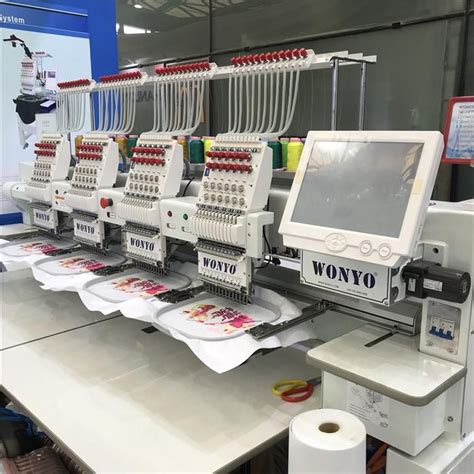 Wonyo Embroidery Machines 4 Head Japan Made For Logo T Shirt Embroidery ...