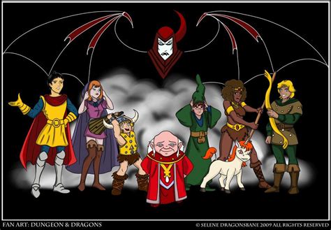 Dungeon And Dragons Fan Art By Selene713 Cartoons 1980s Cartoons