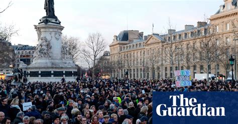thousands march in france against rise in antisemitism video report world news the guardian