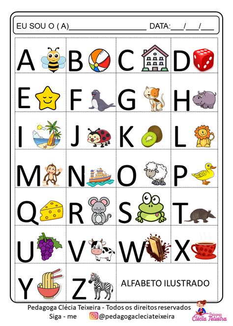 Brincando E Aprendendo Com O Alfabeto Ilustrado Atividades Para E
