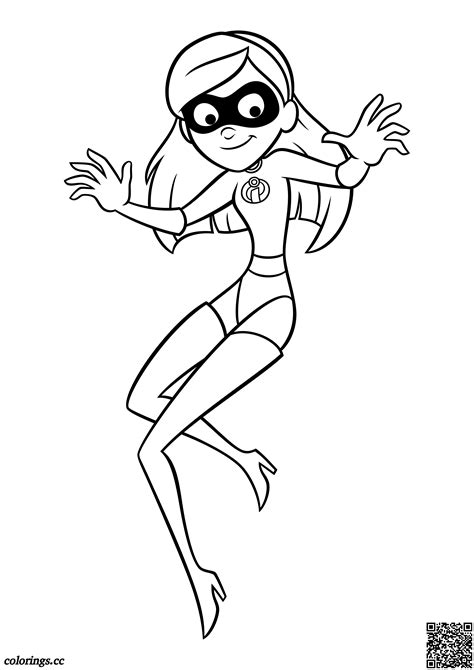 Shy Violet Parr Omalovánky Úžasňákovi 2 Omalovánky Coloringscc