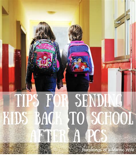 Tips For Sending Kids Back To School After A Pcs Nothing But Room