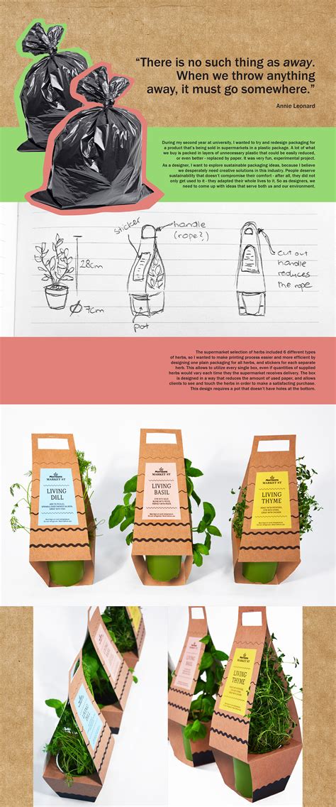 Herbs Packaging Eco Redesign On Behance