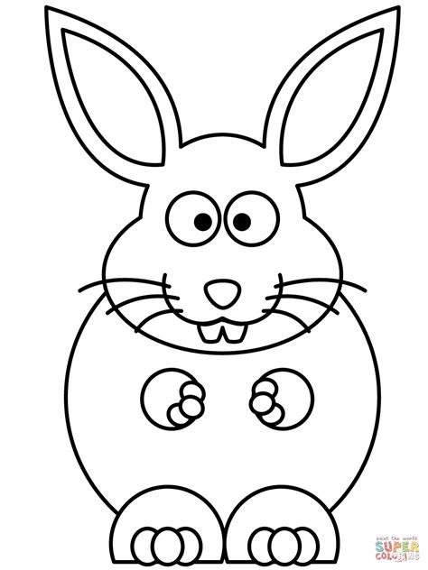 The most common rabbit color pages material is paper. Easy Easter Bunny Coloring Pages at GetColorings.com ...