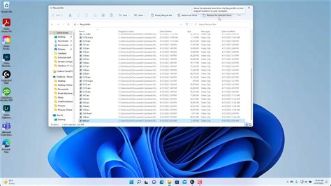 Restore A Deleted File From The Recycle Bin In Windows 11