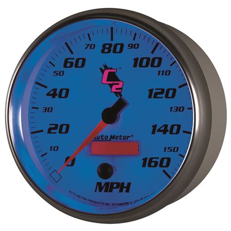 Autometer Speedometer Gauge 5 160mph Elec Programmable C2