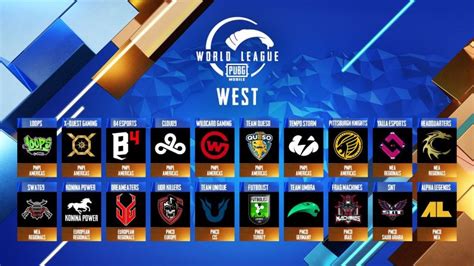Pubg Mobile World League Pmwl 2020 West Groups Schedule And Format