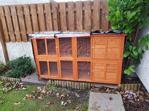 Pets At Home Bluebell Rabbit Hutch 6ft X Large With Cover As New
