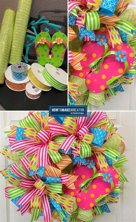 How To Make A Flip Flop Wreath How To Make Wreaths Wreath Making