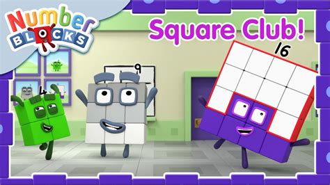 Numberblocks The Square Club 🟦⚡️ Back To School Learn To Count