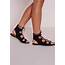 Lyst  Missguided Lace Up Flat Gladiator Sandals Black In