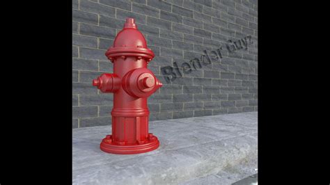 How To Create A Fire Hydrant In Blender Youtube
