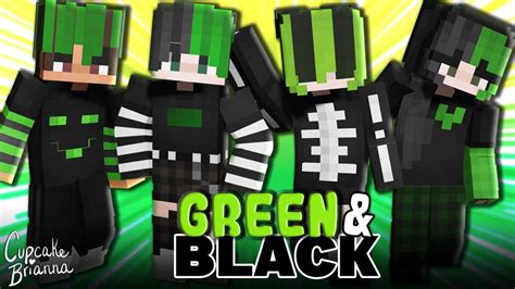 Green And Black Skin Pack By Cupcakebrianna Minecraft Skin Pack