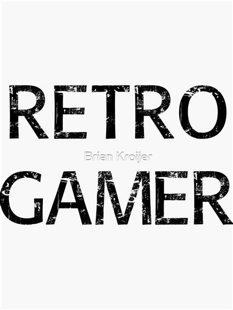 Retro Gamer Sticker For Sale By Bkroijer Redbubble
