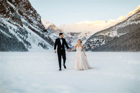 Fairmont Chateau Lake Louise Wedding Photography In Winter Film And Forest