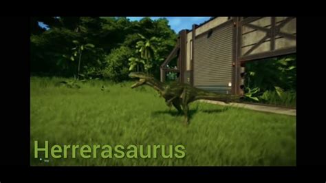 Herrerasaurus Jurassic World Evolution Youtube