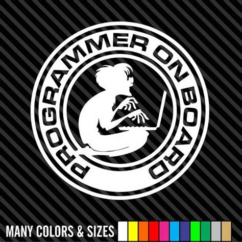 Programmer On Board Decal Coder Lifestyle Geek Code Stickers Vinyl