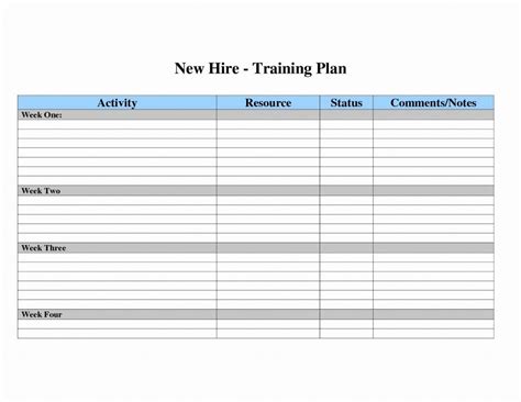 Basic swot matrix excel template. Employee Training Plan Template ~ Addictionary