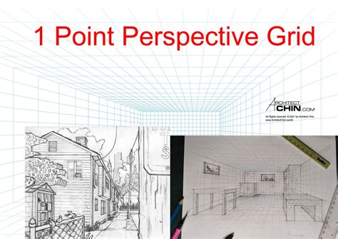 Point Perspective Grid Printable Printable Grid Drawing