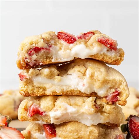 Strawberry Cheesecake Cookies Cookie Dough Diaries