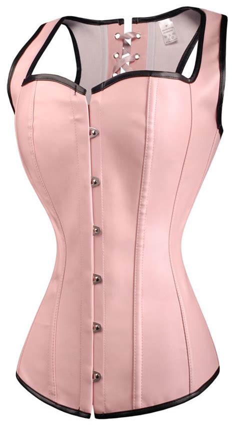 a2671 pink leather overbust corset vest corset shop corset bustier corset vest corset outfit