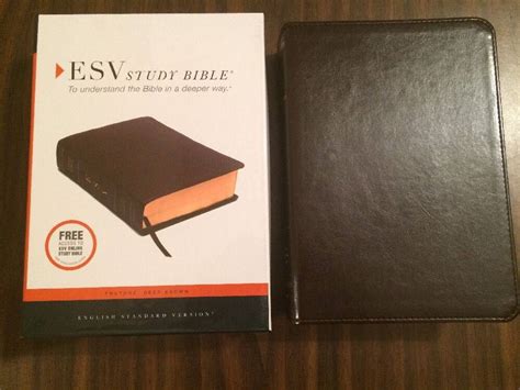 Personalized Esv Study Bible Deep Brown Trutone Custom Imprinted