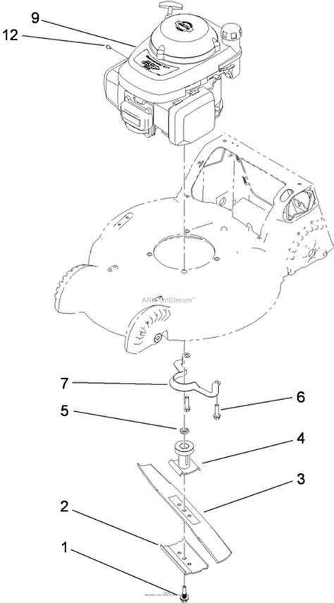 Diagram of a lawn mower engine. Lawn-Boy 22271, 21in Commercial Lawn Mower, 2009 (SN 290000001-290999999) Parts Diagram for ...