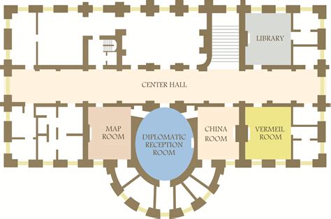 Floor Plan Of White House Residence Floorplansclick