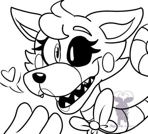 Funtime foxy and lolbit fusion fnaf fusion challenge from funtime foxy coloring page , image source: Mu's Art Blog — cuz someone wanted to see Mangle :>