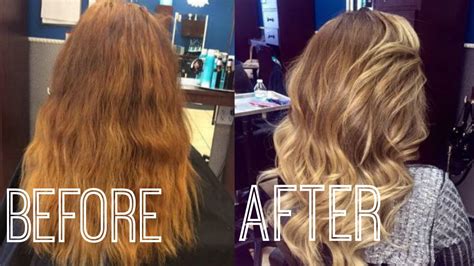 Red Blonde To Blonde Ombre Hair Update Youtube