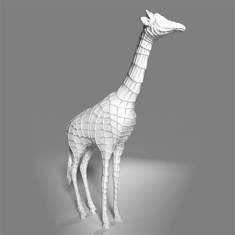 giraffe museum specimen animated 3d model 100 blend obj unknown free3d