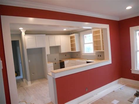 Half Wall Between Kitchen And Living Area Kitchen Pantry Design