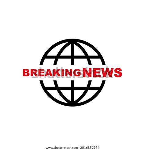 Breaking News Sign On White Background Stock Vector Royalty Free