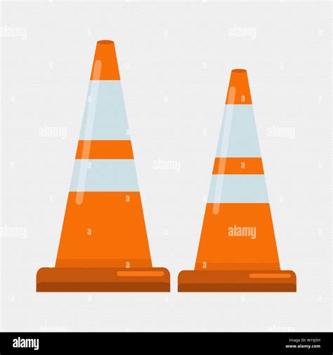 Traffic Cone Vector Illustration Stock Vector Image And Art Alamy