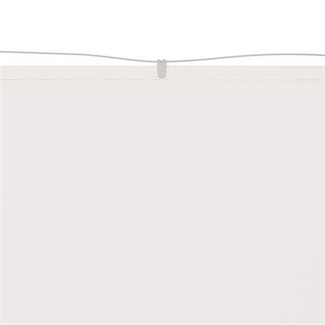 Senkrechtmarkise Weiß 180x1200 Cm Oxford Gewebe Weddig