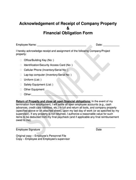 Letter Of Acknowledgement Of Receipt Template Glamorous Receipt Forms