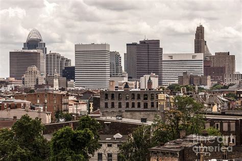 Cincinnati Skyline Old And New Buildings Photograph By Paul Velgos