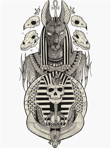 anubis sticker by joreeman in 2021 egypt tattoo egyptian tattoo anubis tattoo