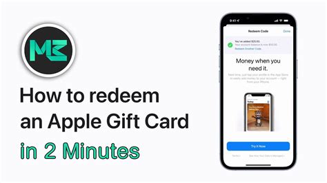 How To Redeem An Apple Gift Card Youtube
