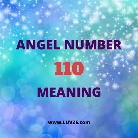 Angel Number 110 Meaning Angel Number Readings