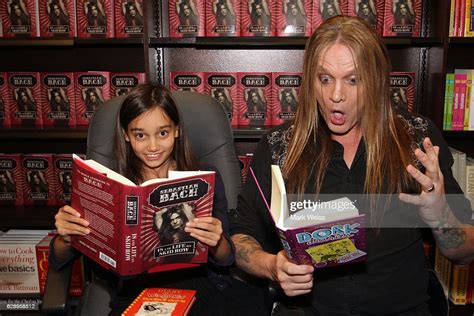 Musician Sebastian Bach And His Daughter Tiana Bierk During The Book