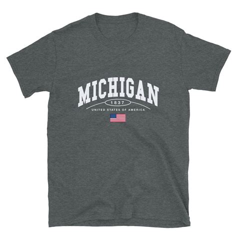 Michigan Tshirt Michigan Shirt For Women Michigan Ts Etsy Uk