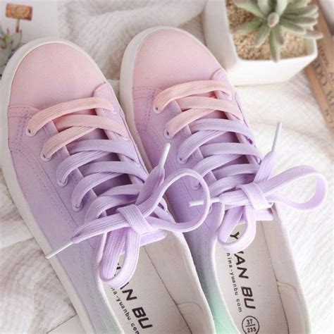 Shoes Pastel Shoes Canvas Shoes Purple Shoes Gradient Gradient