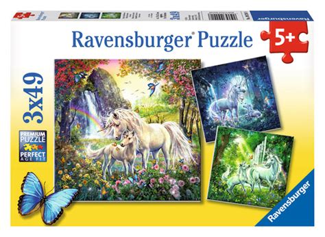 Ravensburger Beautiful Unicorns 3 X 49 Pieces Jigsaw Puzzle
